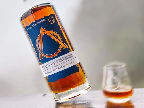 Bottle of Oakley Signature Blend Kentucky Straight Bourbon Whiskey
